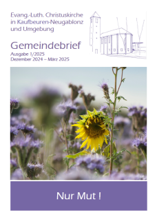 Tiitelblatt Gemeindebrief 1/2025