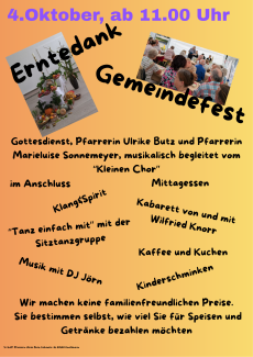 Plakat Gemeindefest